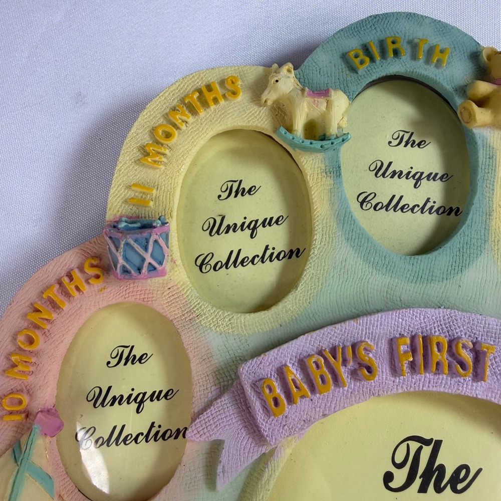 Unique Collection Baby's First Year Photo Picture Frame Baby Shower Gift NEW - Picture 2 of 6